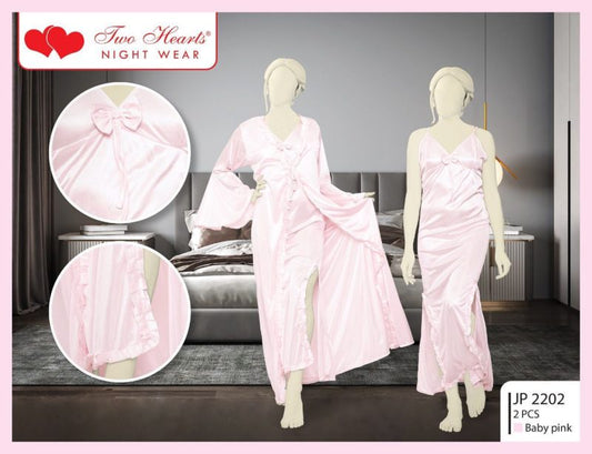 Slit Open Two Hearts Nighty