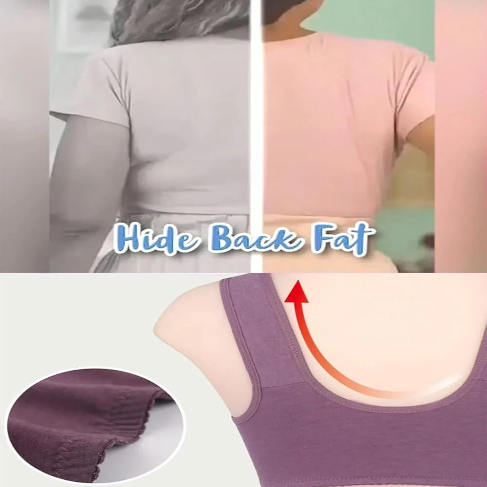 Intimate Plus Size Front Open Zip Bra Cover Back Fat Soft Padded Full Coverage Bra