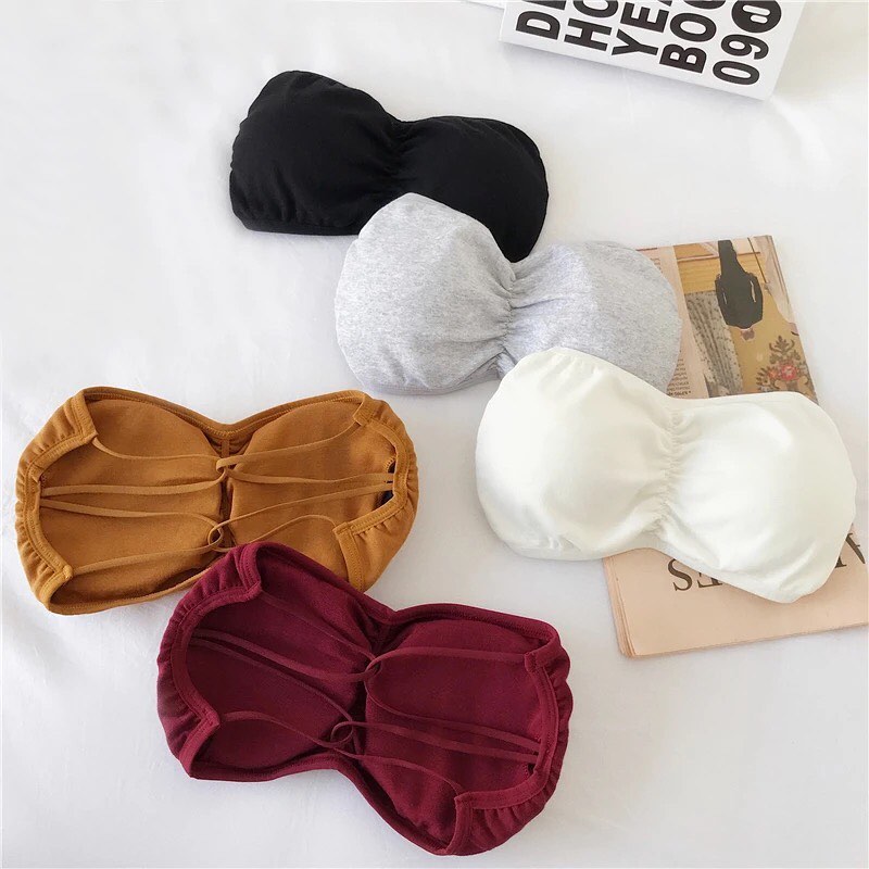 Cross Back Strapless Bra