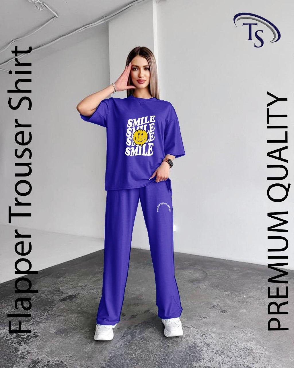 Intimate Cotton PJ Night Suit for Women blue