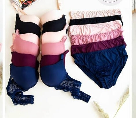 Basic Padded T-Shirt Bra Panty Set