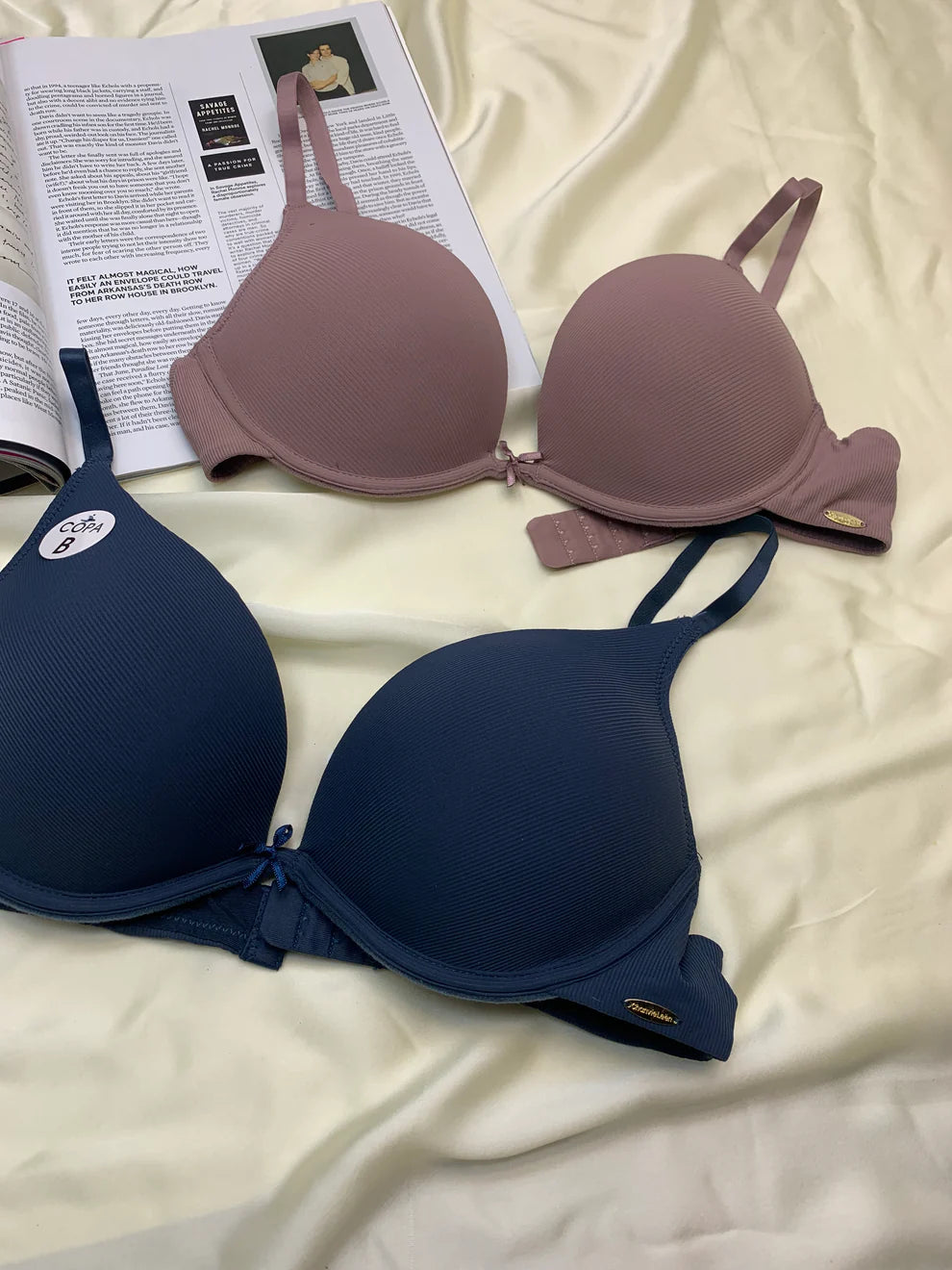 Intimate Fashions T-Shirt Pushup Bra Wired Demi Cup Bra skin