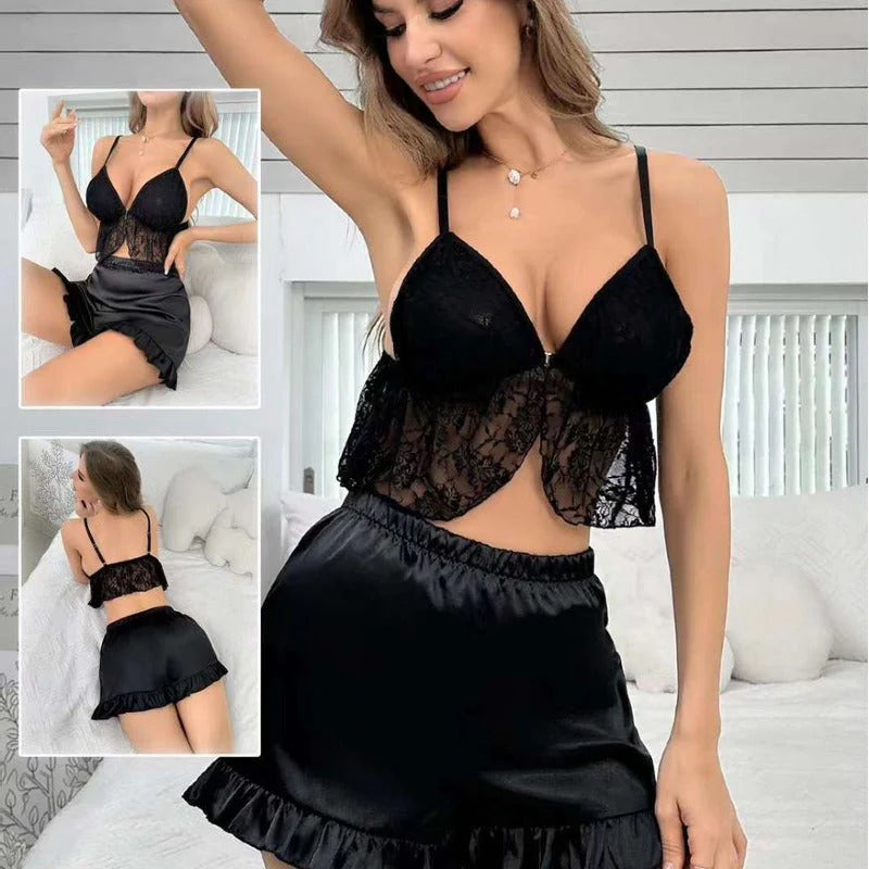 Intimate Butterfly Top with Shorts Daily Wear Lingerie