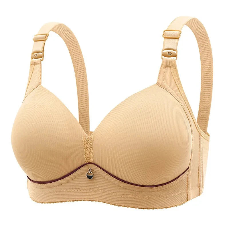 Full Coverage Bra Wide Straps Single Padded for Shape Enhancement Plus Size Bra skin