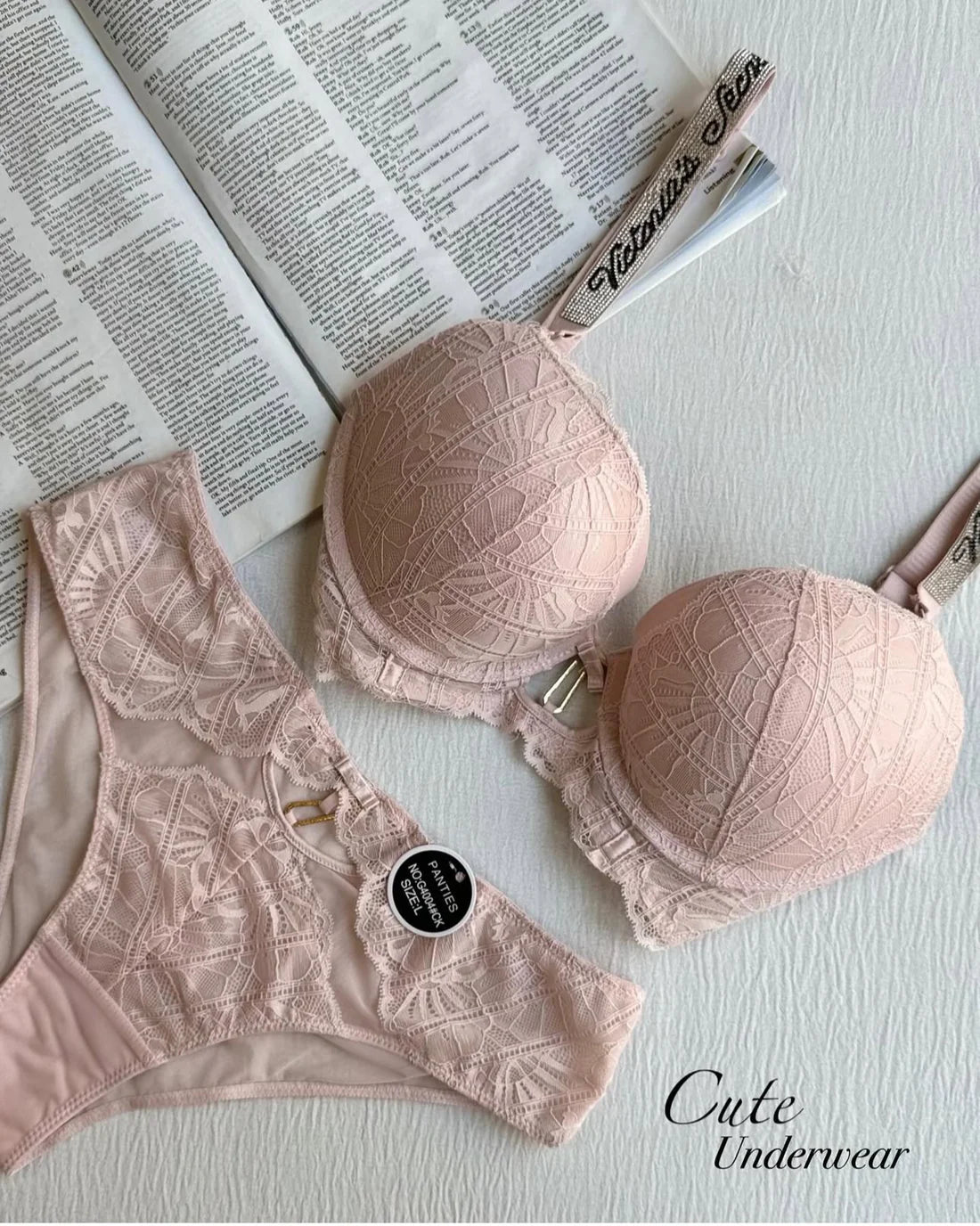 Victoria Secret Bra Underwear Set Bow Style