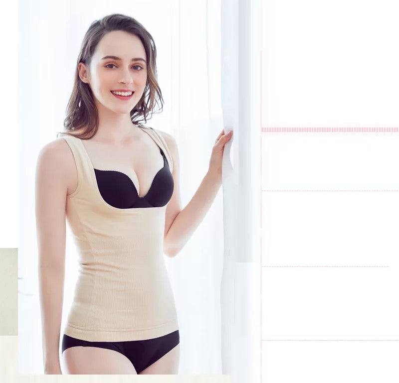 Deep Neck Thermal Warmer Top for Women