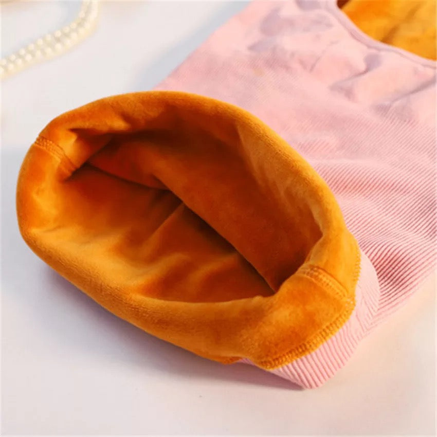 Deep Neck Thermal Warmer Top for Women