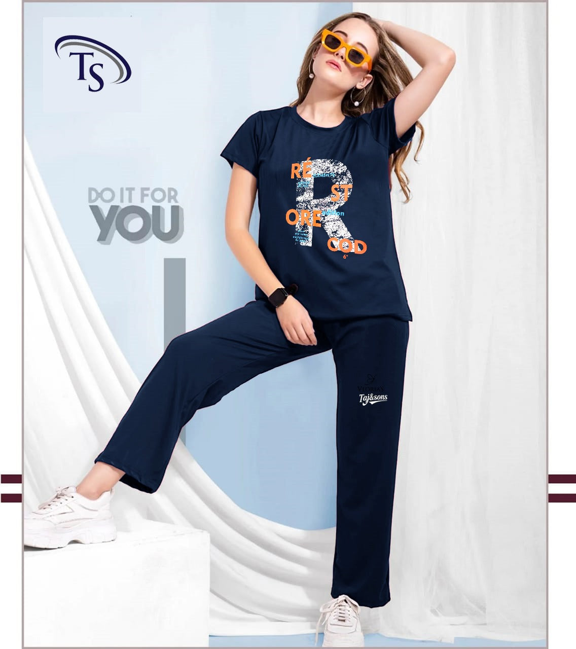 Women Night Suit Summer Cotton Pajama Shirt