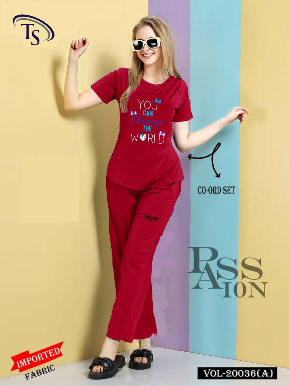 Intimate Cotton PJs Co-ord Set for Women Daily wear