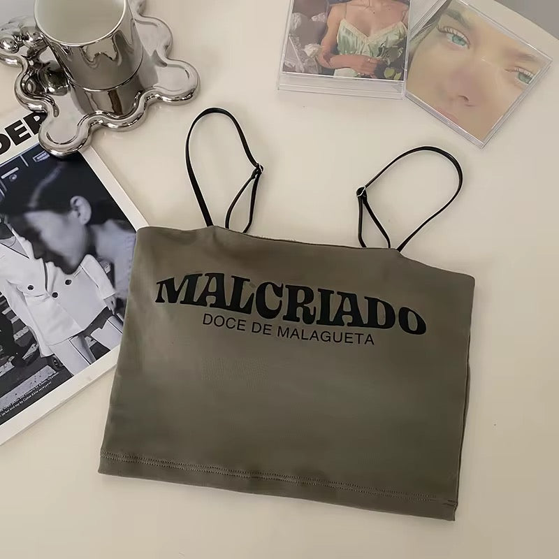 Cotton Thin Straps Bralette Bra