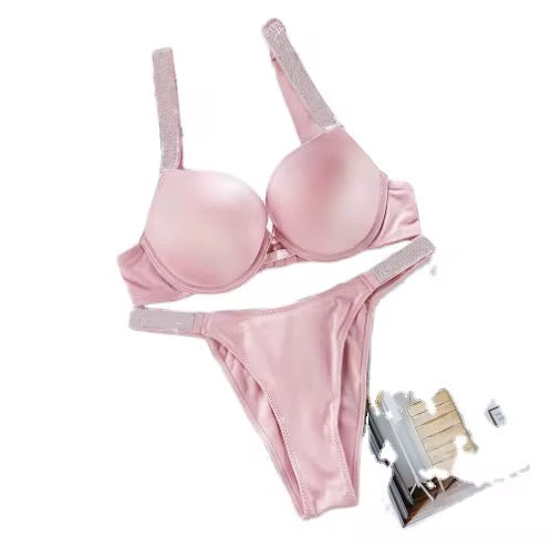 Intimate T-Shirt Bra Underwear Set Shimmery Straps move