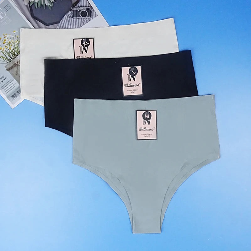 Basic High Waist Women Thong Underwear