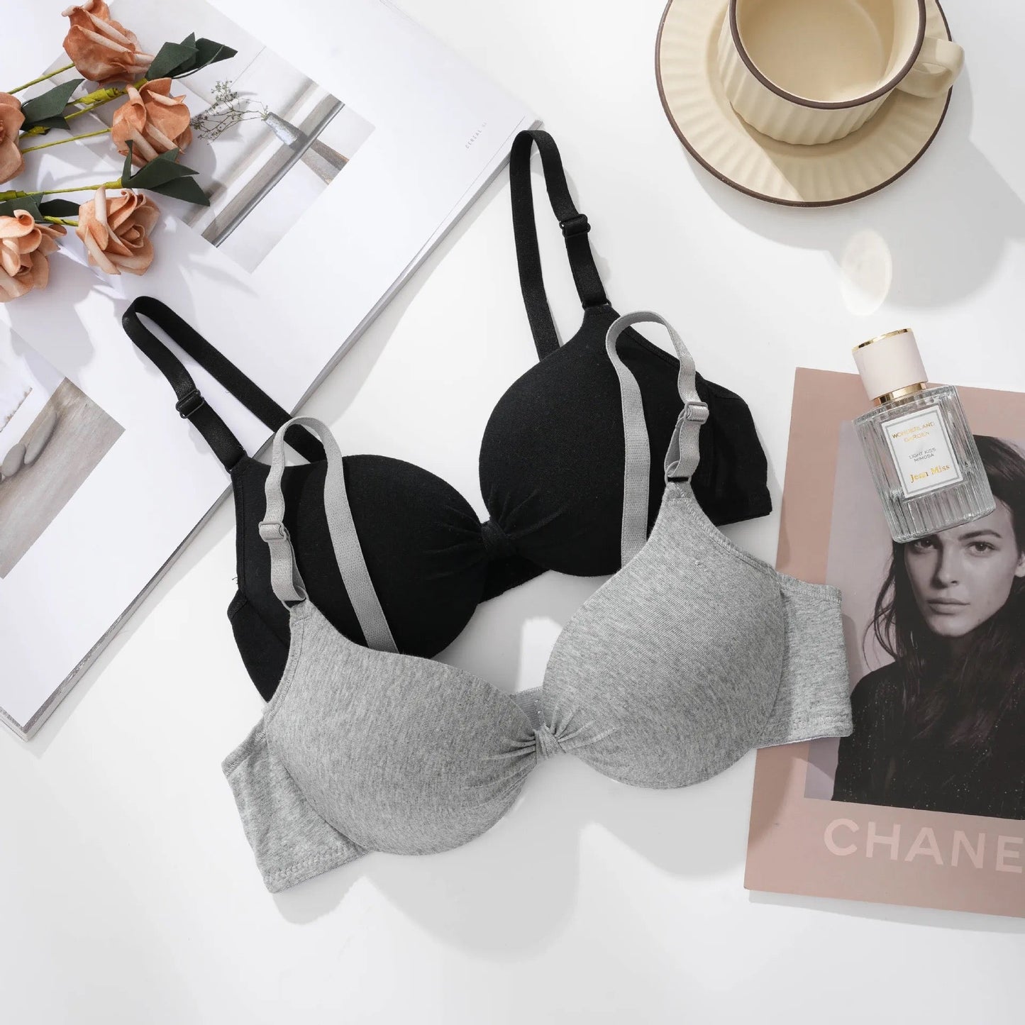 Basic Bow Bra Wired Padded T-Shirt Bra