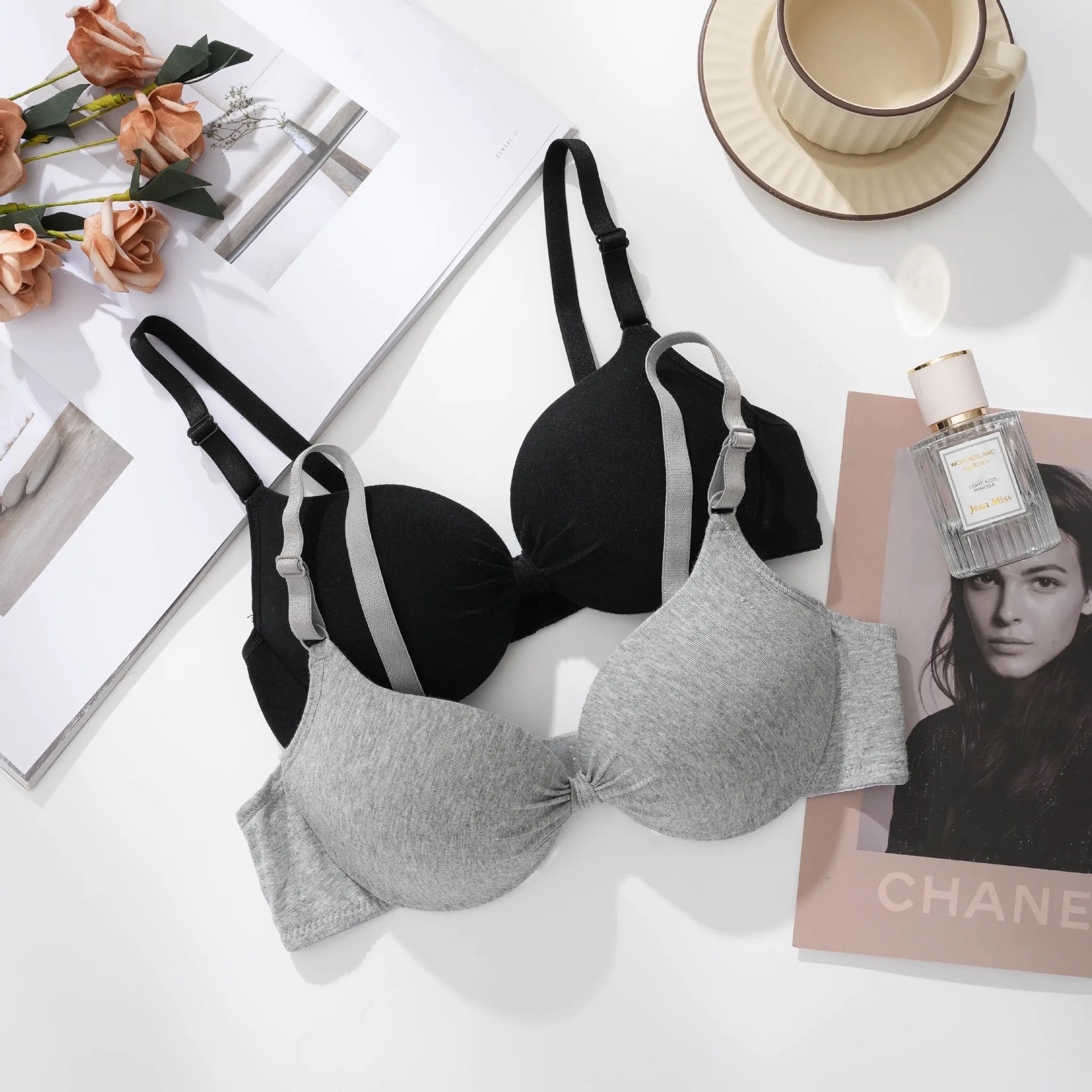 Basic Bow Bra Wired Padded T-Shirt Bra