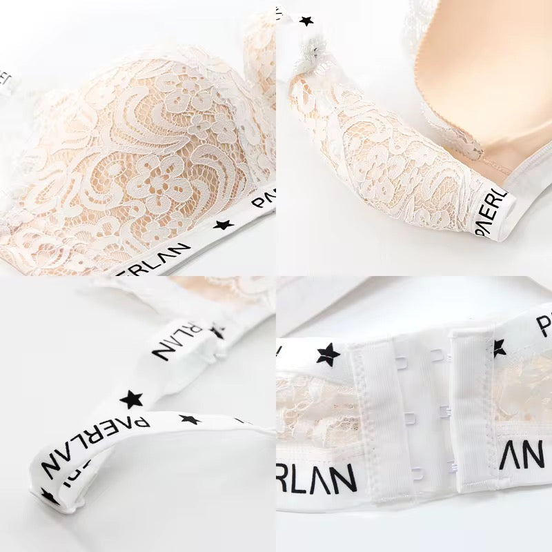 Mesh Non Wired Bra Soft Padded Alphabets Straps