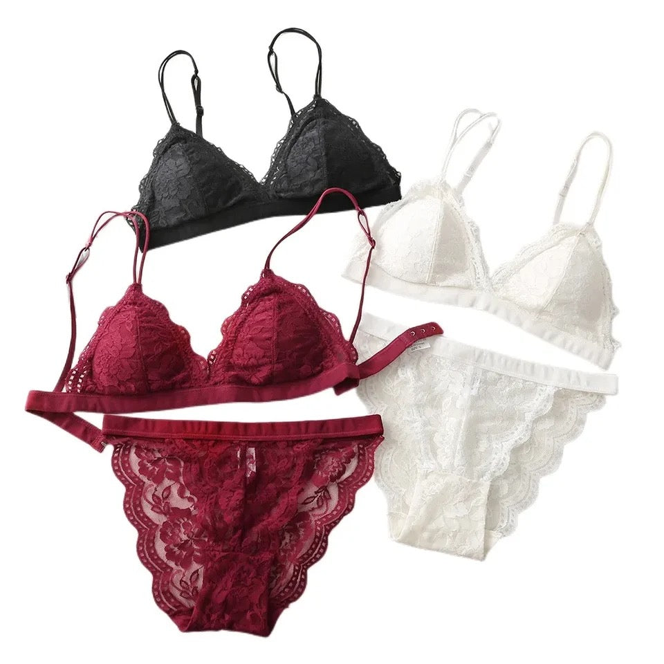 Summer Breathable Bra Panty Set