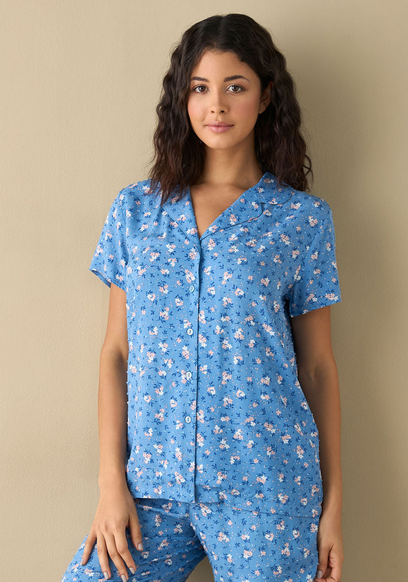 Intimate Blossom Breeze Nightwear Cotton Summer PJ half