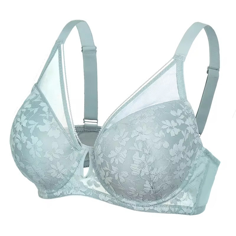 Calvin Klein Intimate Plus Size D Cup Bra – Mesh Lace Underwire Push-Up Support
