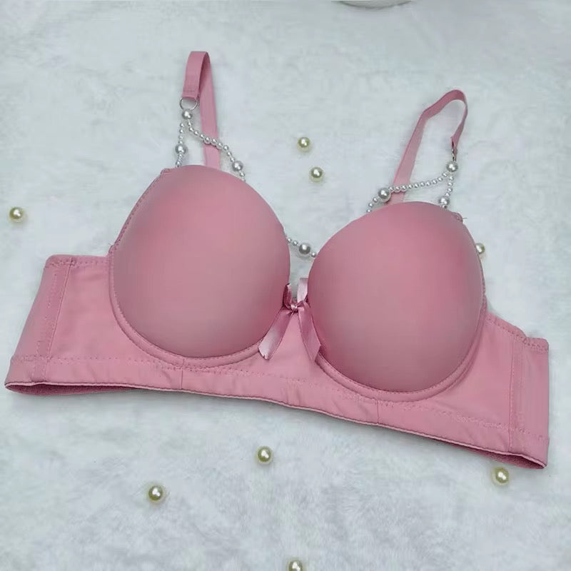 Intimate Victoria Secret Pearl Lingerie Set Bra with Thong Panty