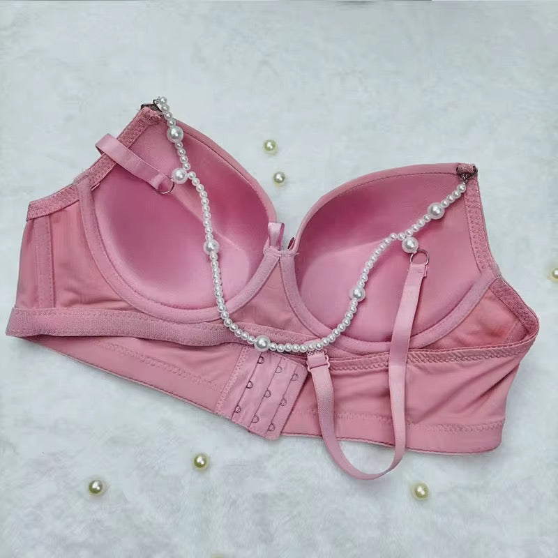 Intimate Victoria Secret Pearl Lingerie Set Bra with Thong Panty