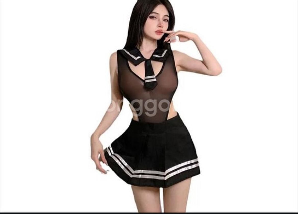 Intimate School Girl Costume Lingerie Fantasy Body Suit Nighty