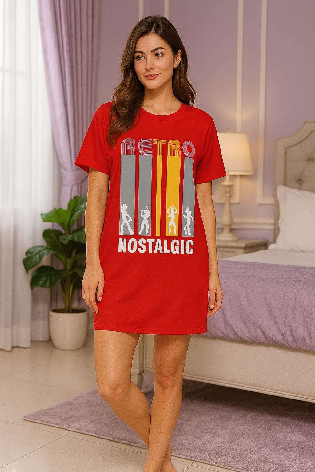 long night shirt cotton