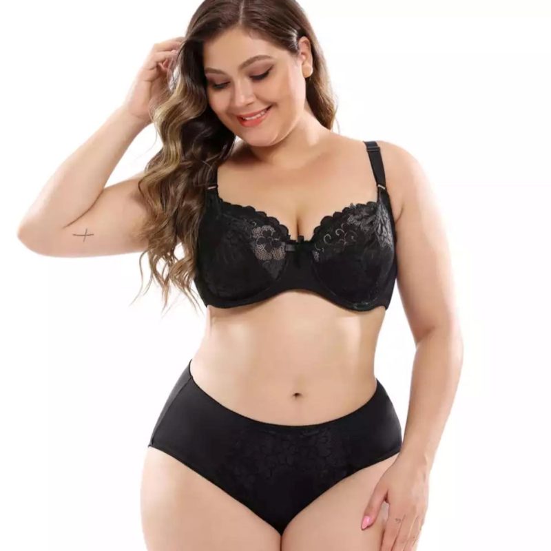 Bridal Plus Size Bra Panty Set