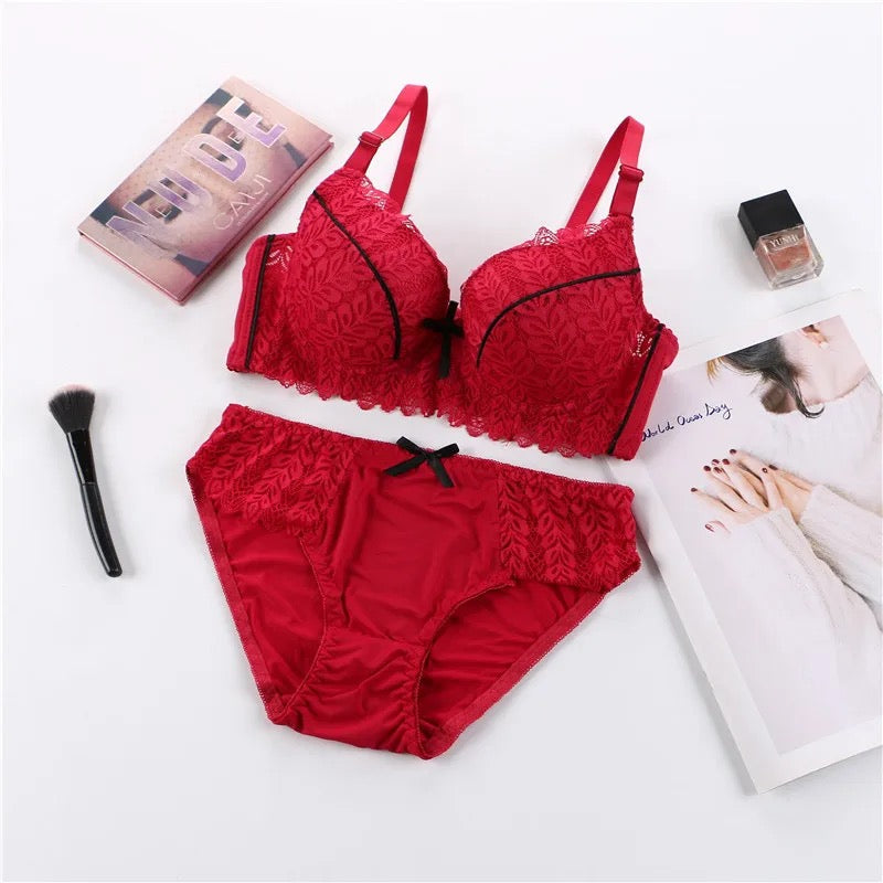 Bra Underwear Set Pushup Padded