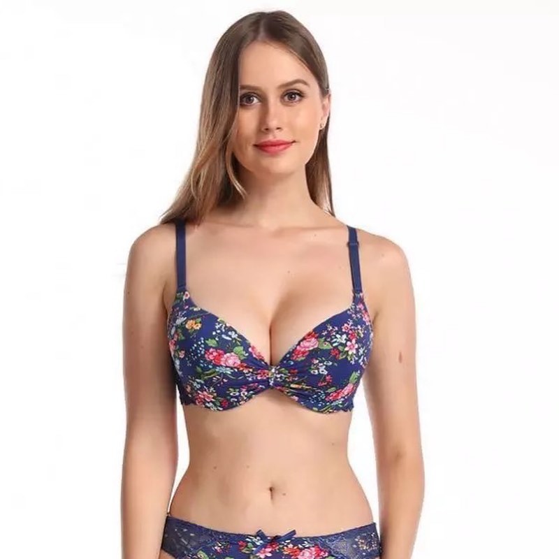 Floral Bow T-shirt Bra