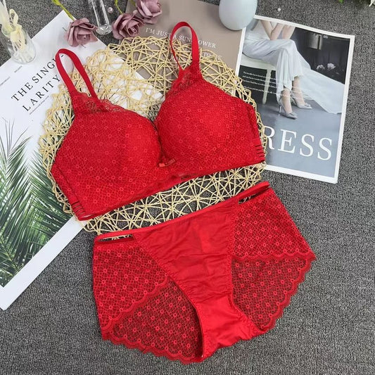 Bridal Red Bra Panty Set