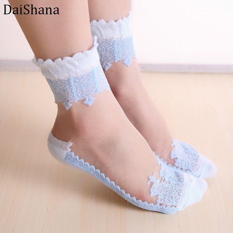 ladies net ankle socks