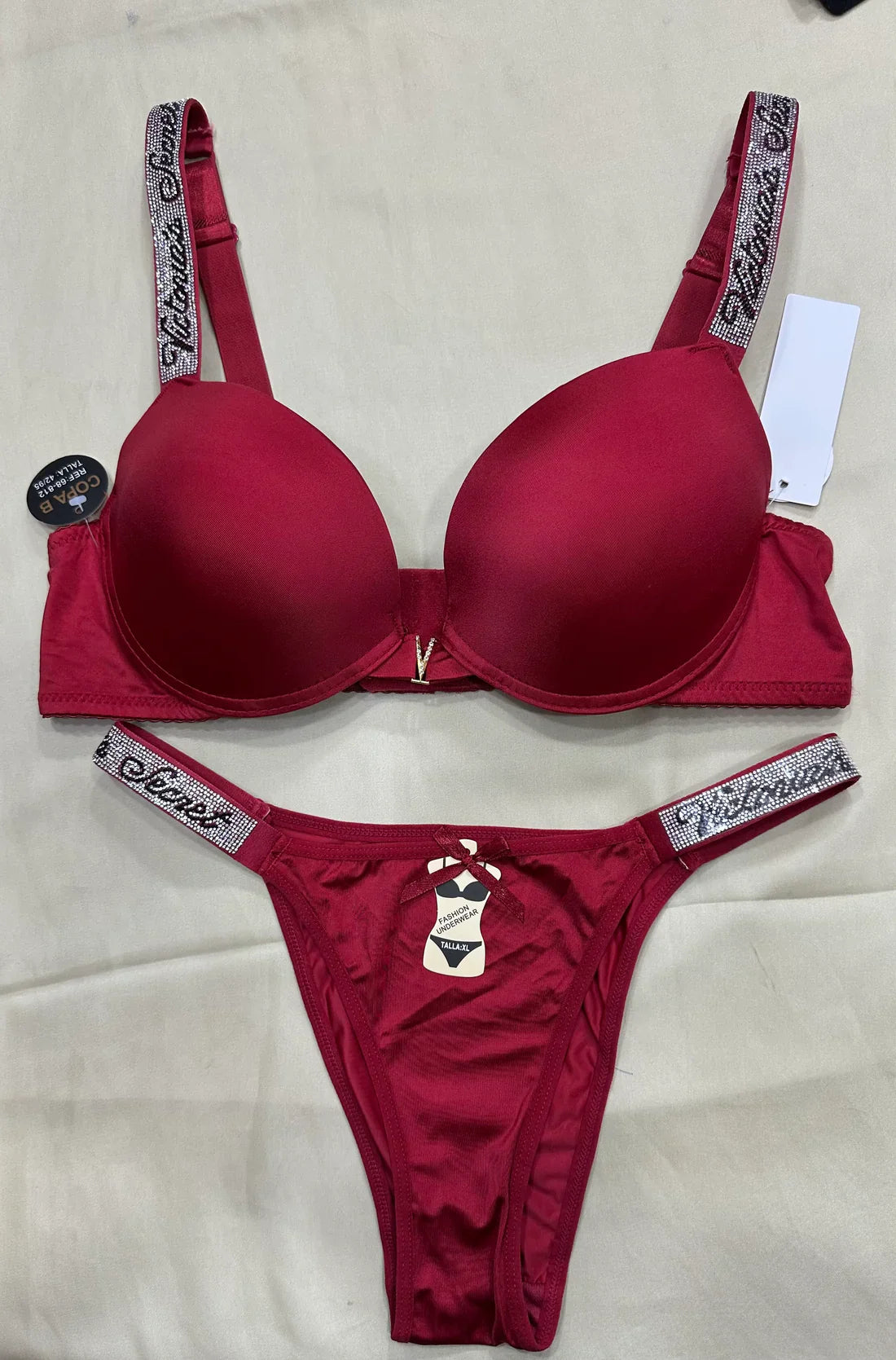 Victoria Secret Pushup Bra Panty Set Mid V Style Intimate Lingerie