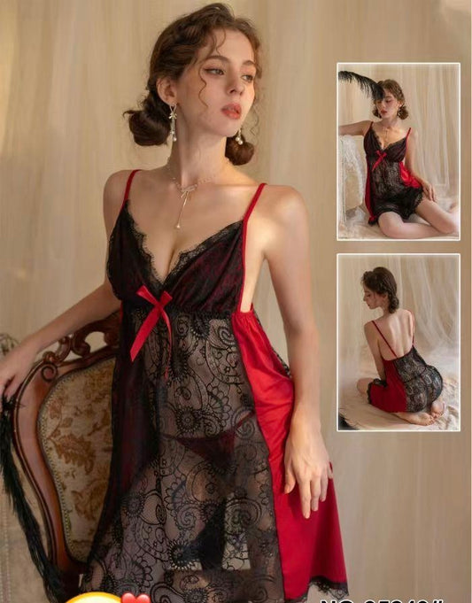 Intimate Lingerie Side Lace Panel Nighty