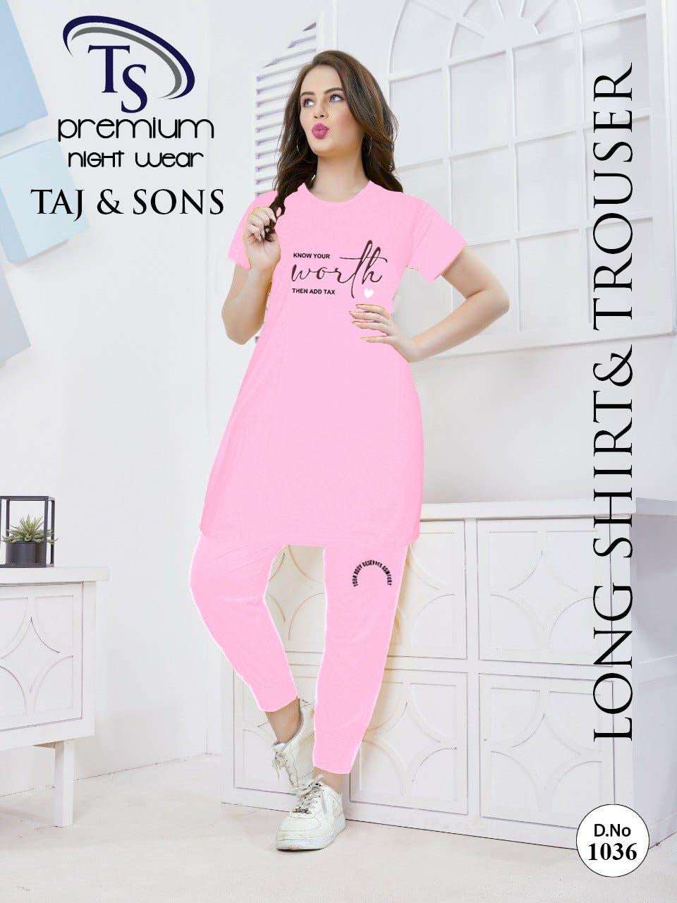 Intimate Cotton PJ Dress with Long Shirt Casual Loungewear pink