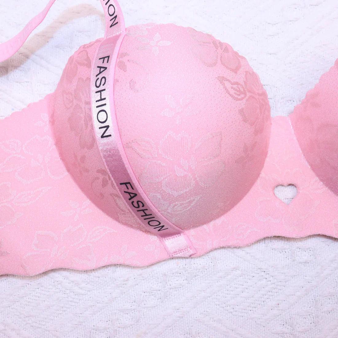 T-Shirt Bra Self Print Demi Cup Intimate Lingerie