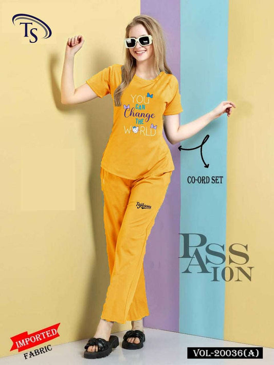 Girls Night Suit Cotton for Summers Daily Wear Pajama Shirt