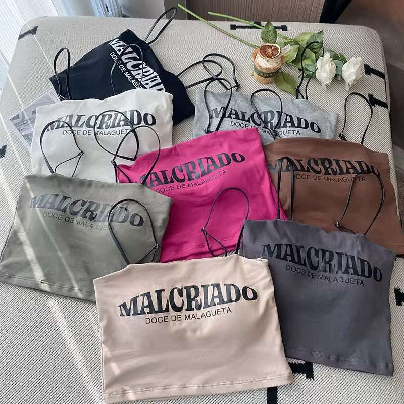 Cotton Thin Straps Bralette Bra