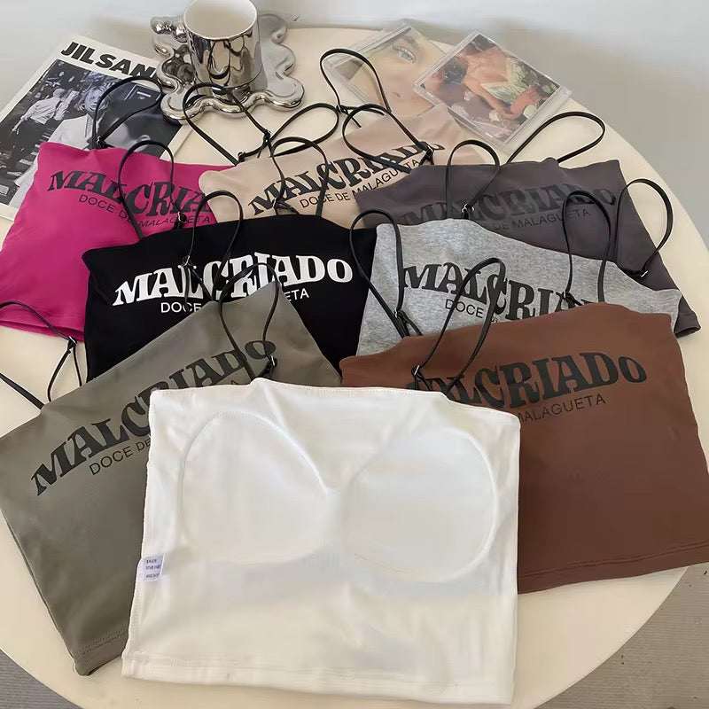 Cotton Thin Straps Bralette Bra