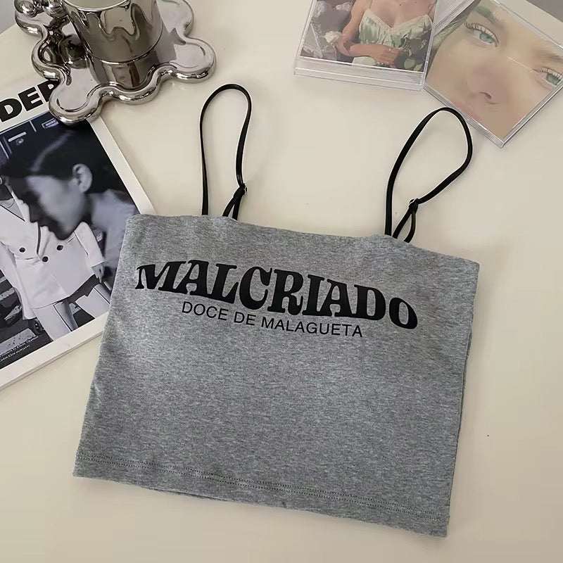 Cotton Thin Straps Bralette Bra