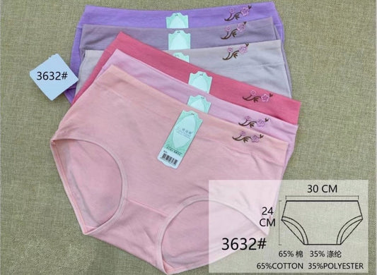 Low Waist Cotton Basic Briefs Underwear