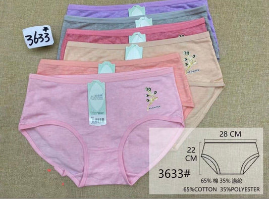 Cotton Basic Briefs Panty for Daily Wear