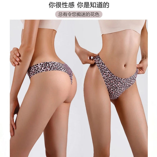 Leopard Thong Panty Briefs for Women