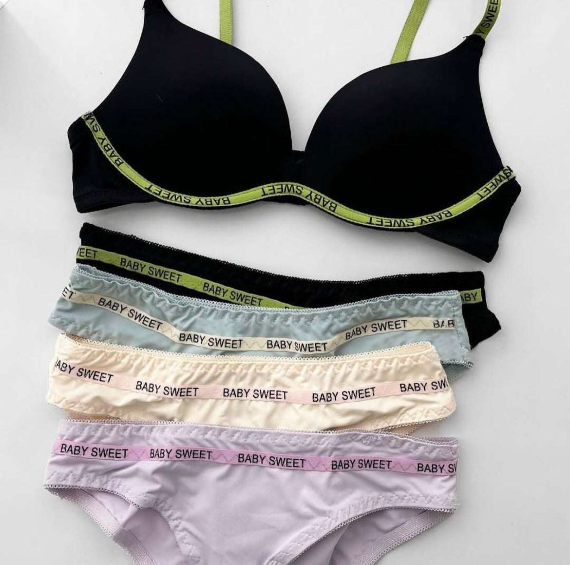 Sweet Comfort Bra & Panty Set – Padded Wireless Everyday Intimate Wear