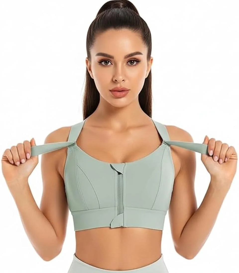 Intimate Zero-Bounce Sports Bra with Adjustable Waist and Shoulder Straps