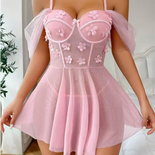 Intimate Cinderella Nighty: Wired Cup & Dropped Shoulder