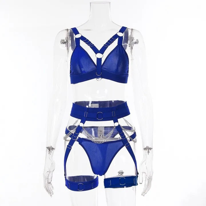 Intimate Blue Lady Garter Lingerie