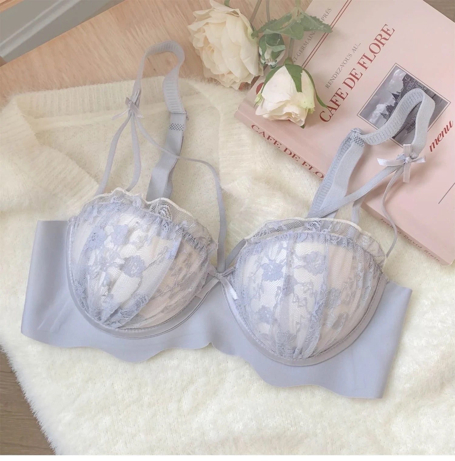 Intimate Pearl Bra Double Strap Pushup