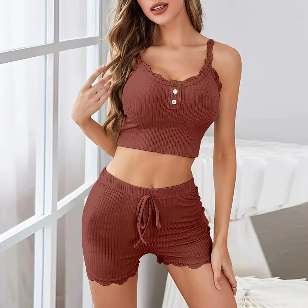 Intimate Camisole Shorts Cotton Lingerie for Daily Wear