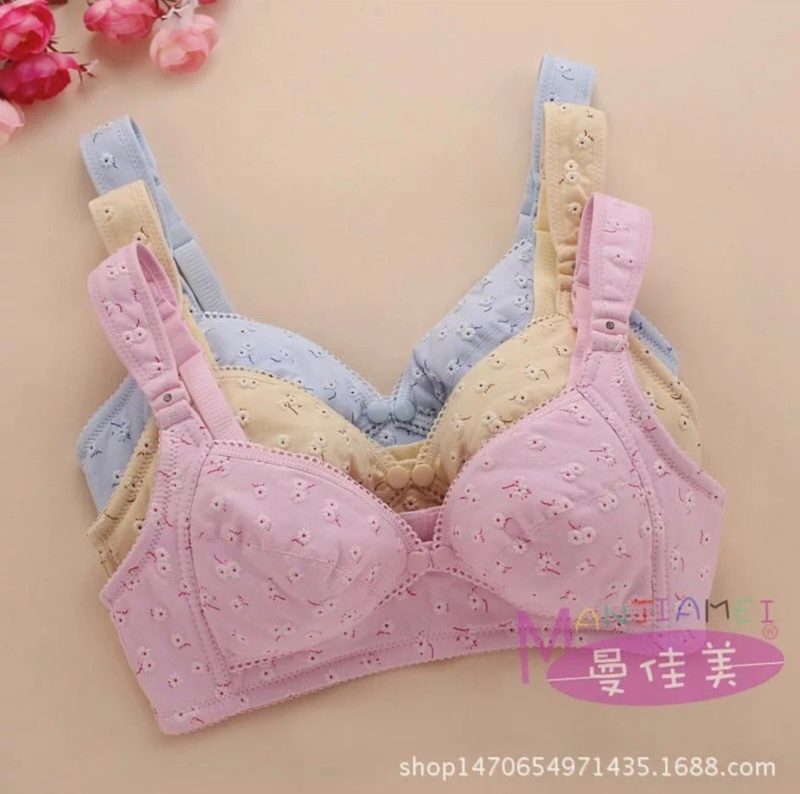 Front Button Open Nursing Bra