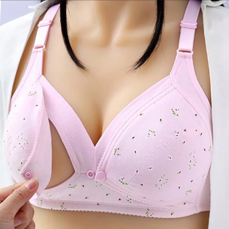 Front Button Open Nursing Bra